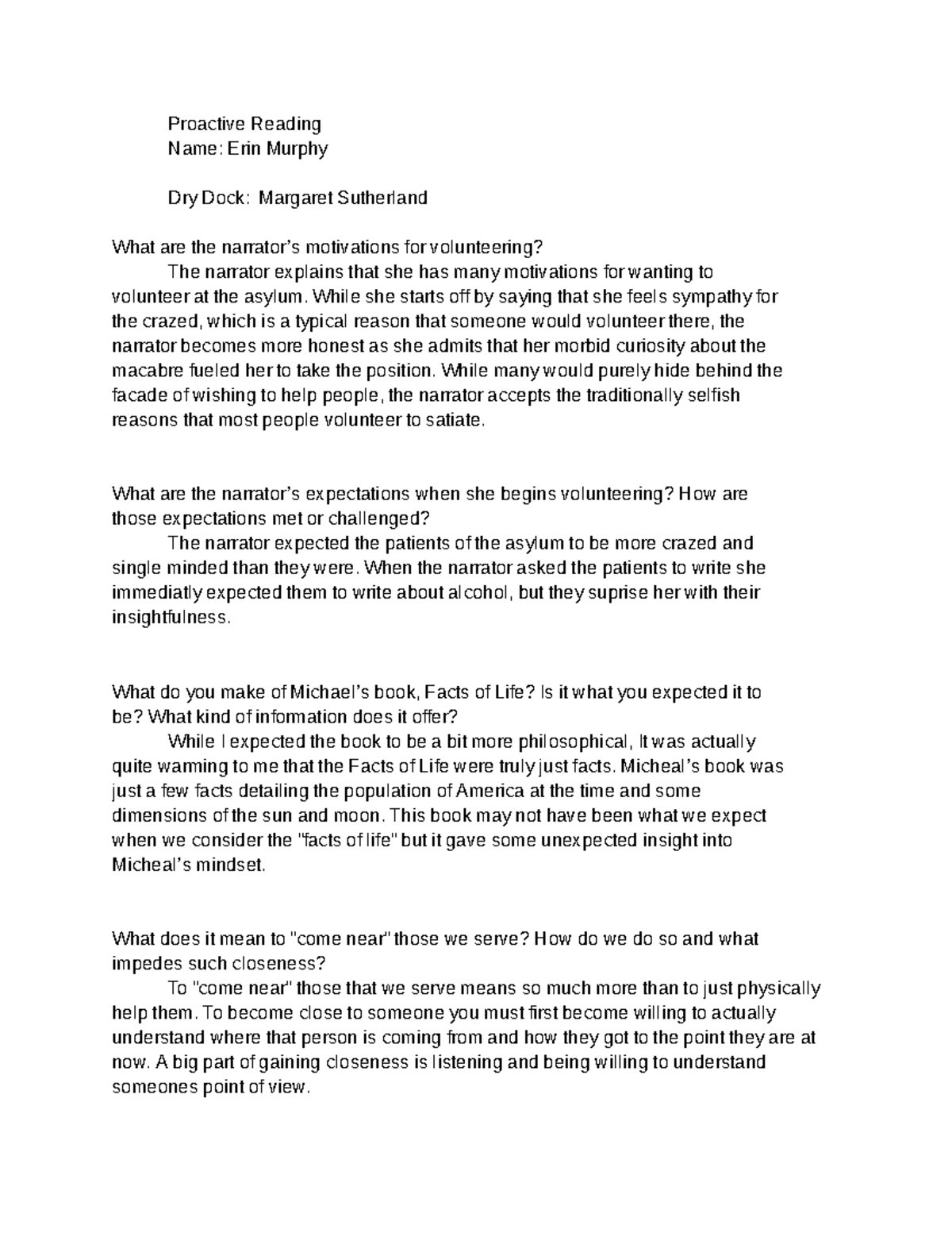 Proactive Reading-Dry Dock - Google Docs - Proactive Reading Name: Erin ...