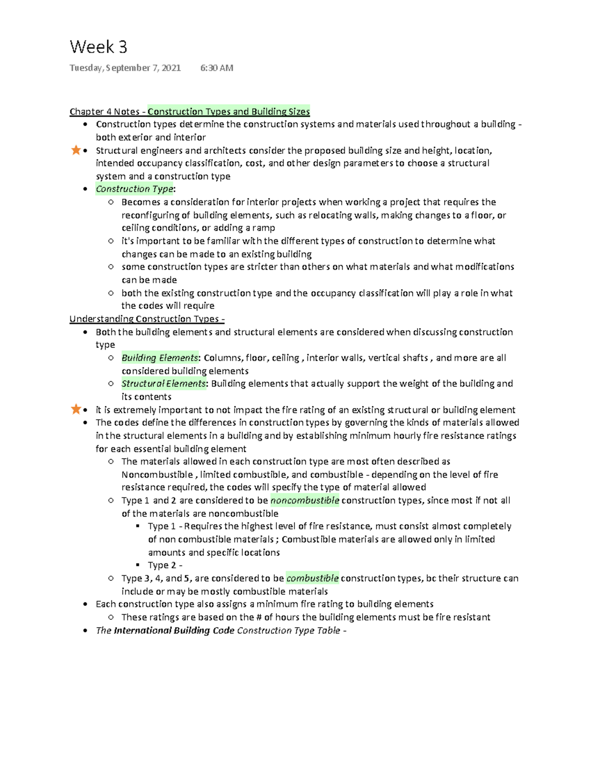 Comp 3 - Lecture notes 3 - Chapter 4 Notes -Construction Types and ...