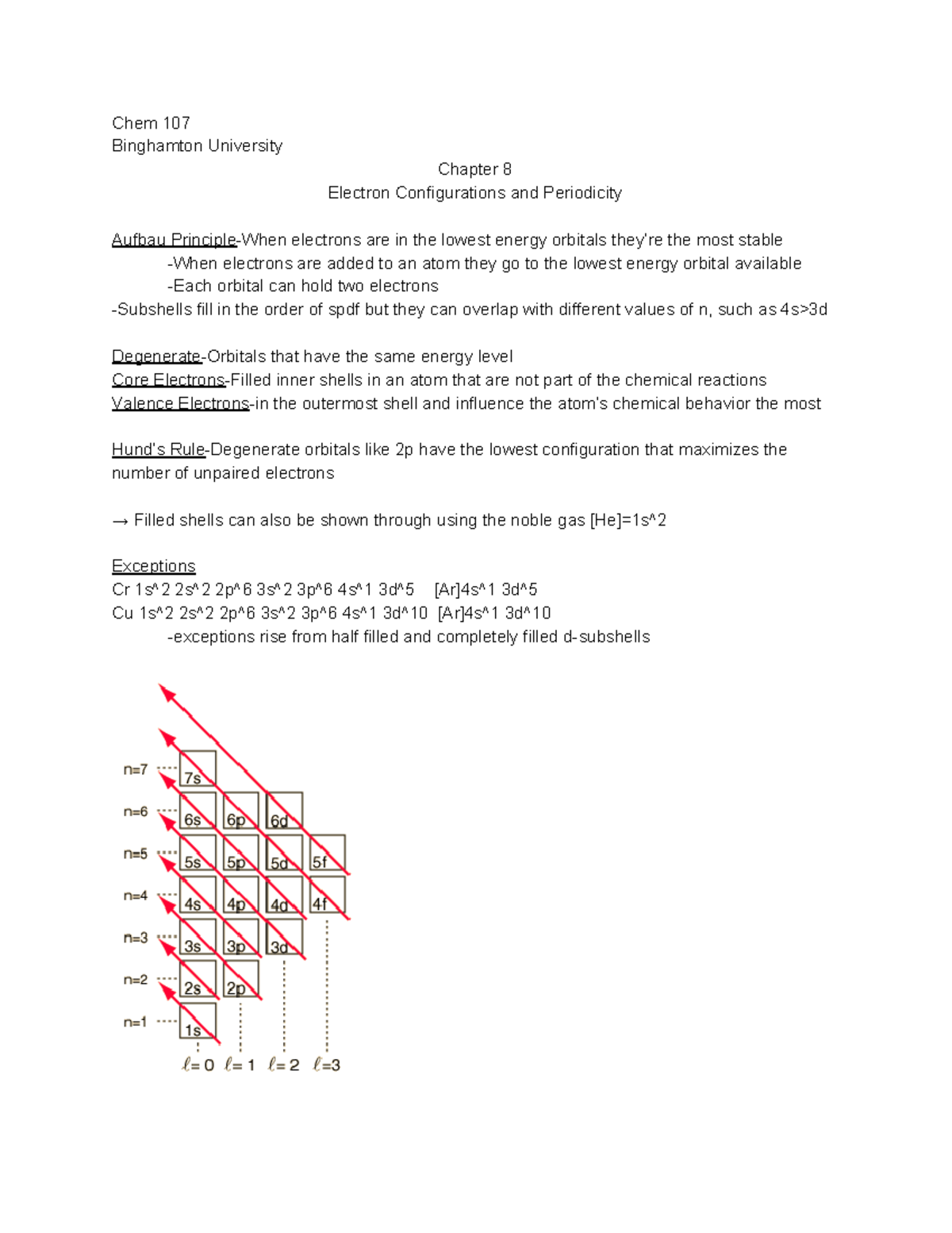 Chem Chapter 8 Electron Configurations And Periodicity Studocu