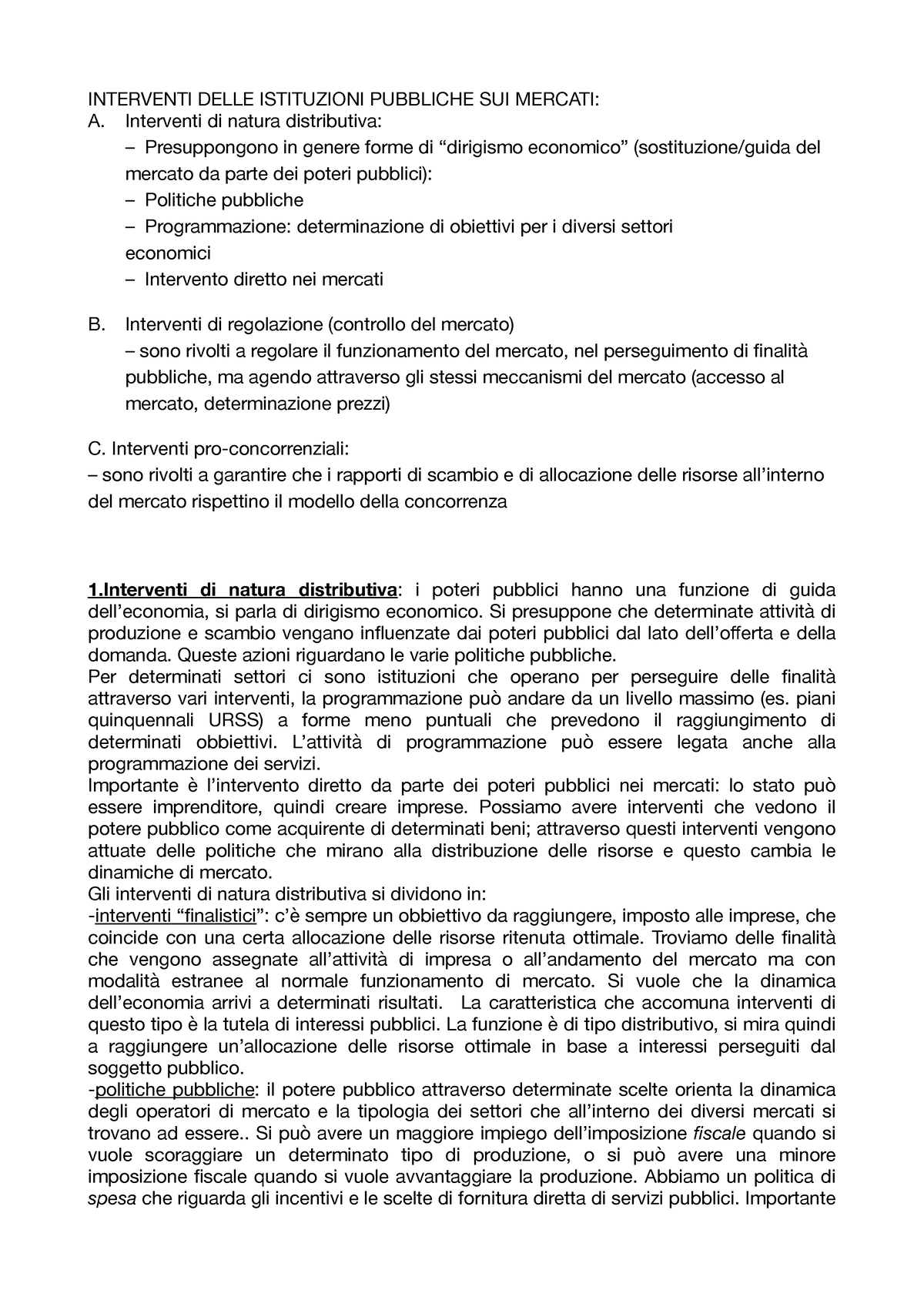 Lezione 2 19 9 18 Riassunto Diritto Della Regolazione Completo