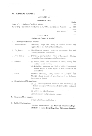 Pol sci mcqs - Political science notes for Lecturer and other ...