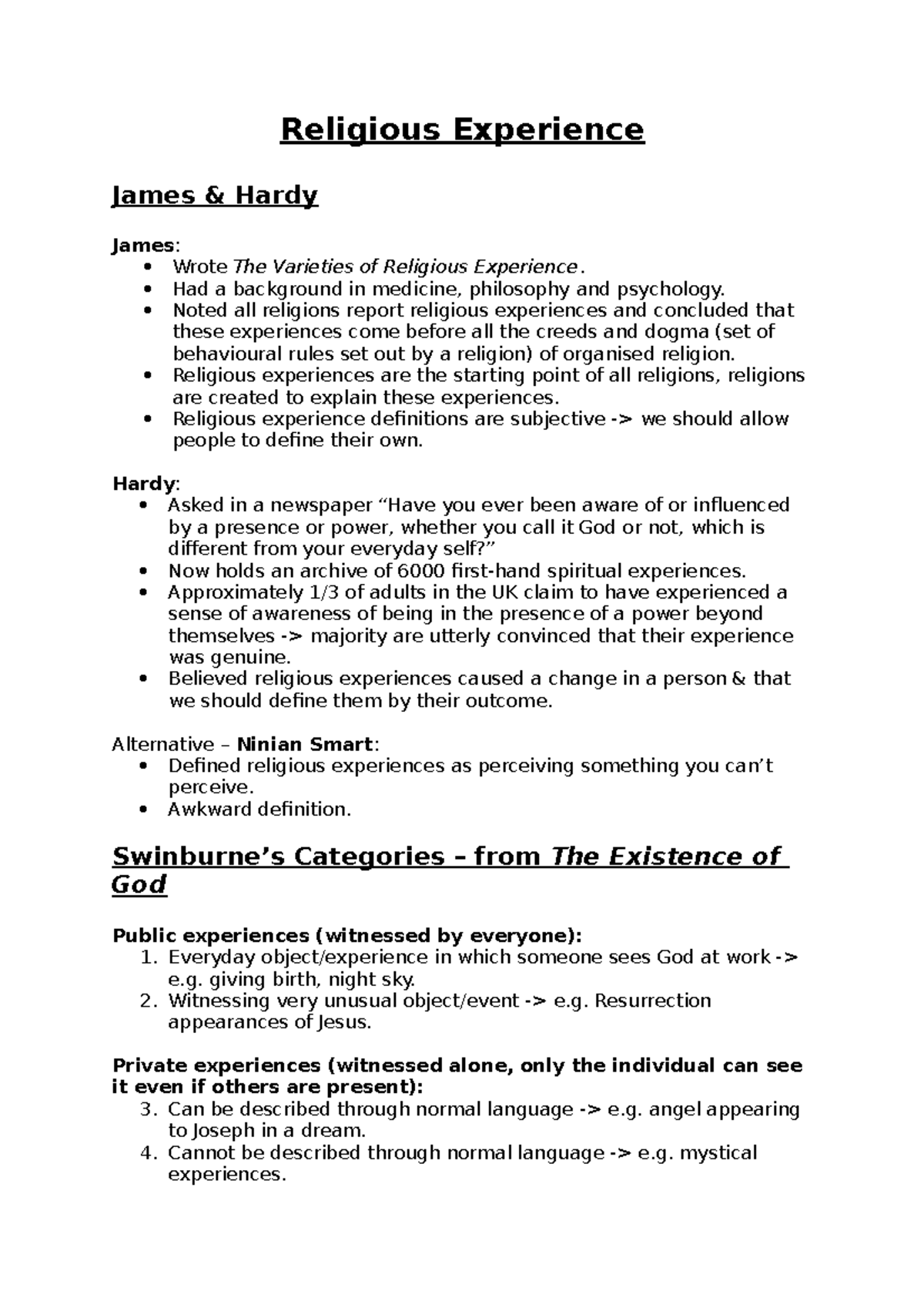 Religious Experience - Had a background in medicine, philosophy and ...
