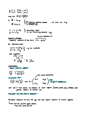 Final Exam Cheat Sheet - MATH 309 - Studocu