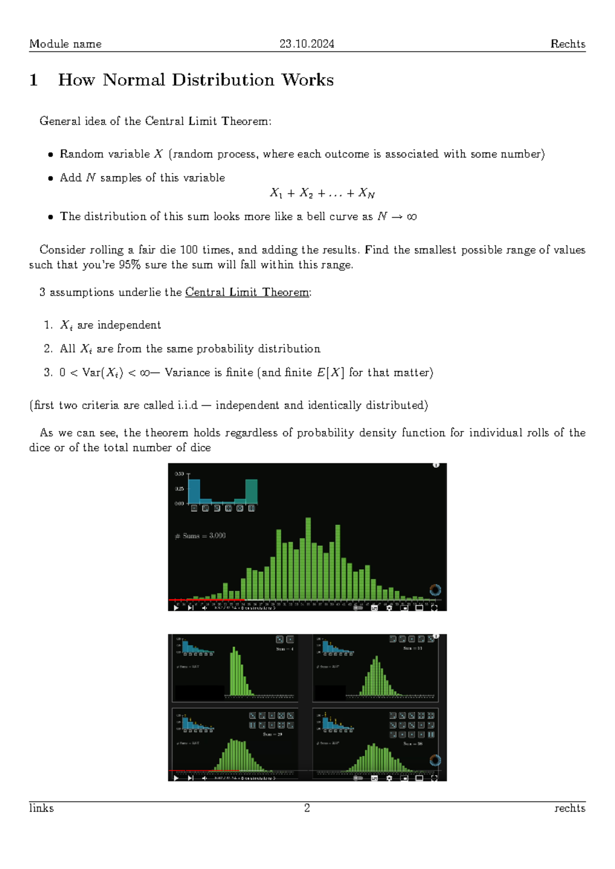 Normal Distribution-2 - Module name 23.10 Rechts 1 How Normal ...