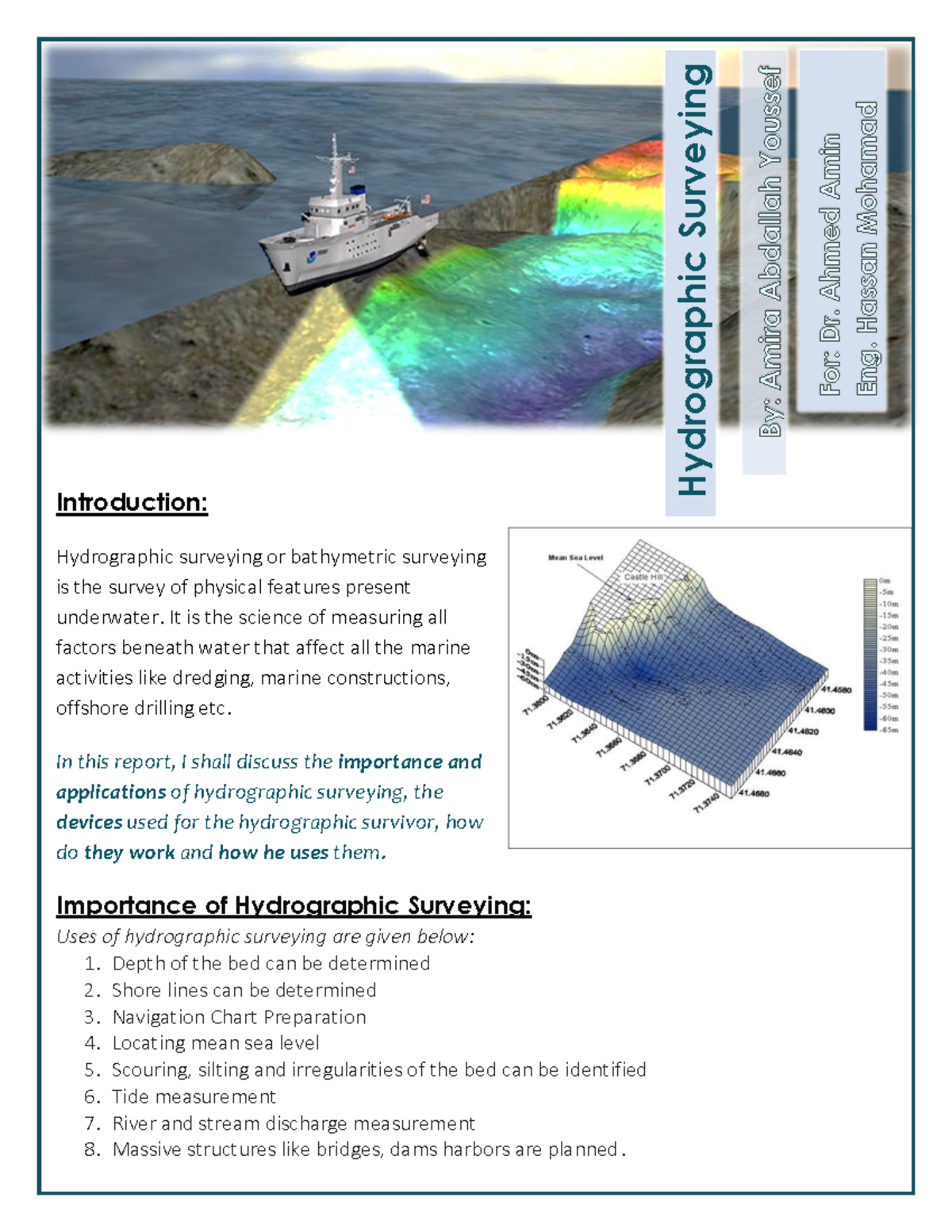 Hydrographic Surveying - Introduction: Hydrographic Surveying Or ...