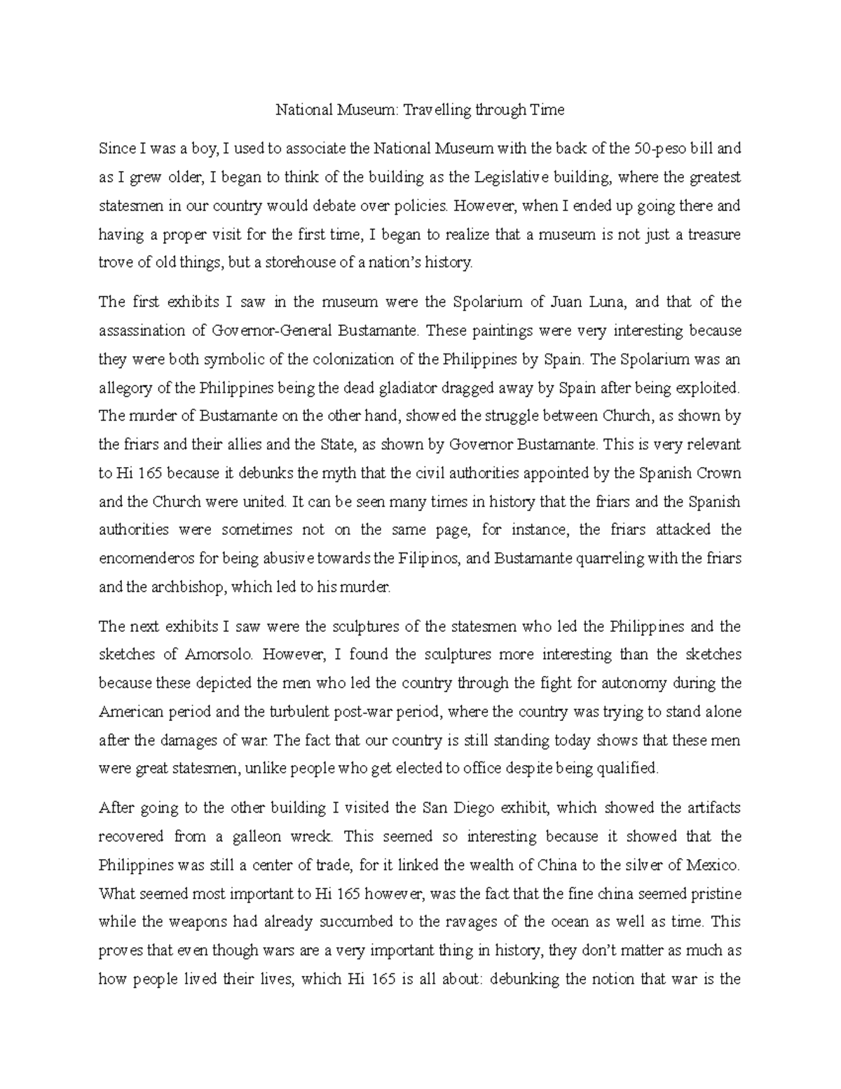 NationalMuseum Paper National Museum Travelling through Time Since