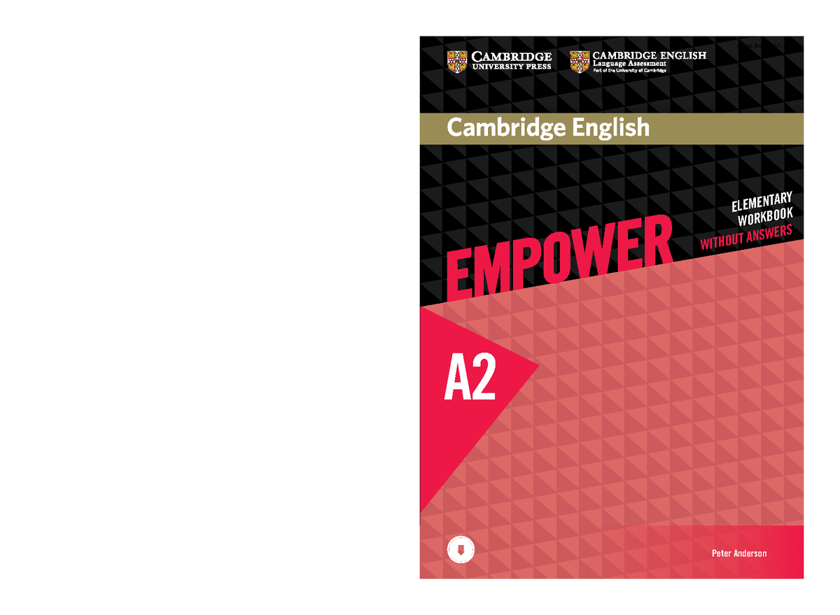 Empower A2 Elementary Workbook 2 - A ELEMENTARY WORKBOOK WITHOUT ...