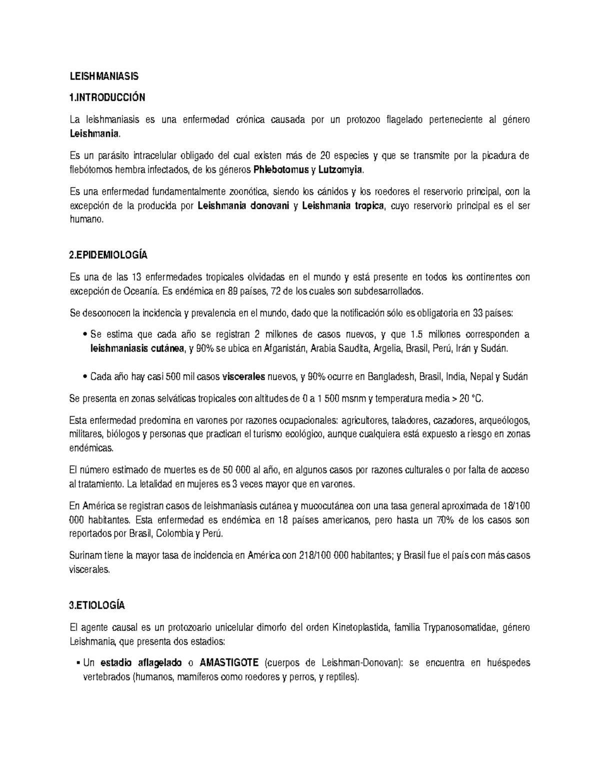 Leishmaniasis CUTÁNEA, MUCOCUTÁNEA Y VISCERAL Exposición ...