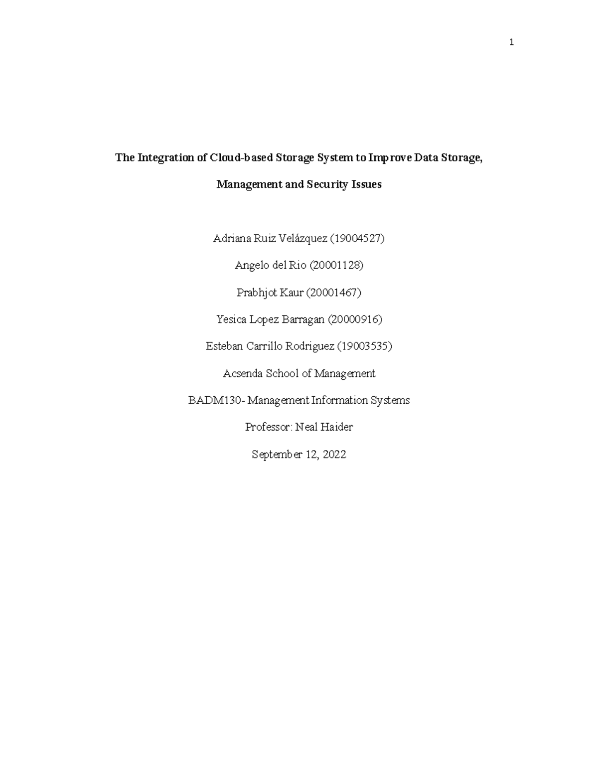 The Integration of Cloud - The Integration of Cloud-based Storage ...