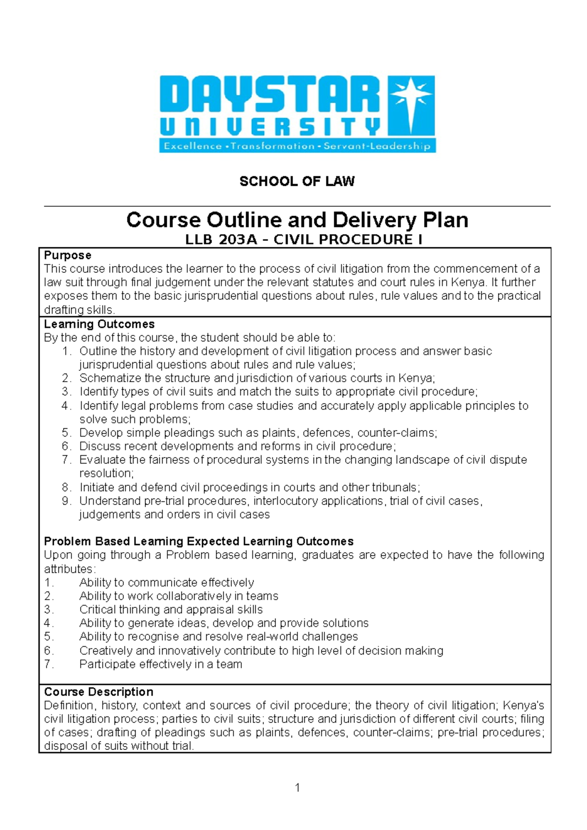 course-outline-civil-procedure-1-january-2022-school-of-law-course