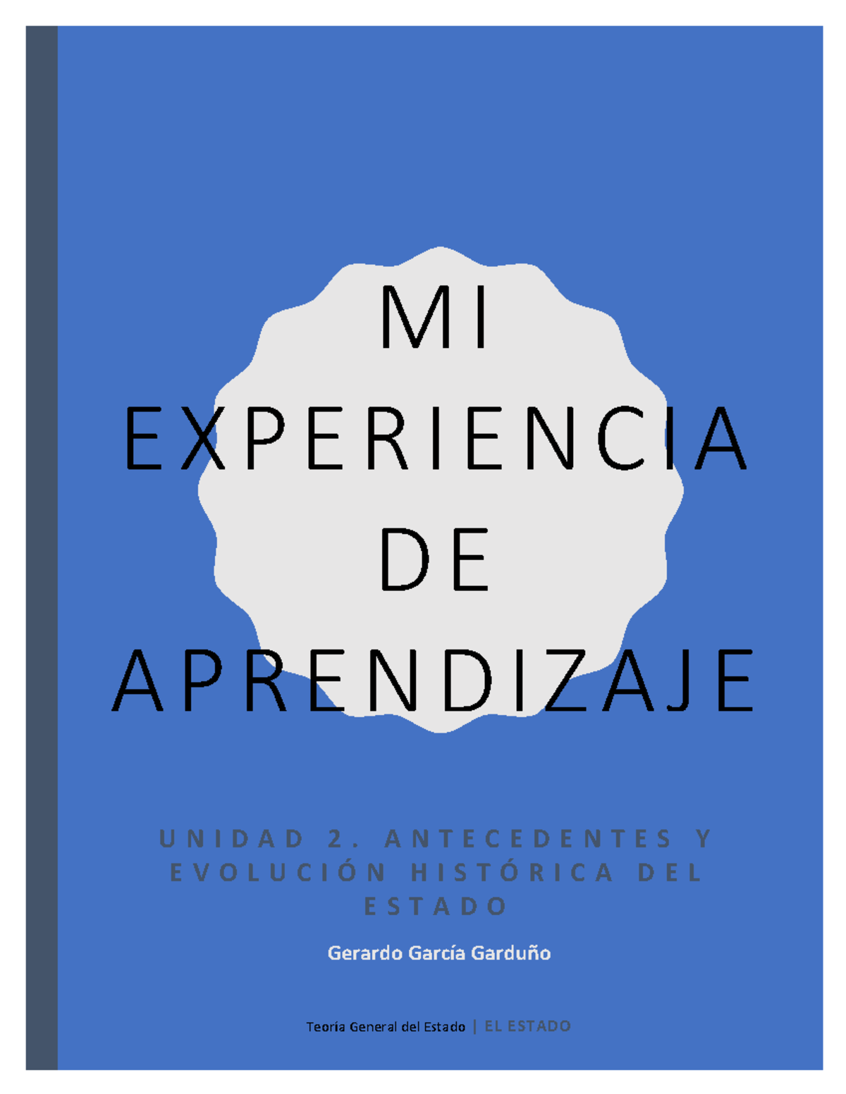 Mi Experiencia De Aprendizaje TGE U2 - M I E X P E R I E N C I A D E A ...