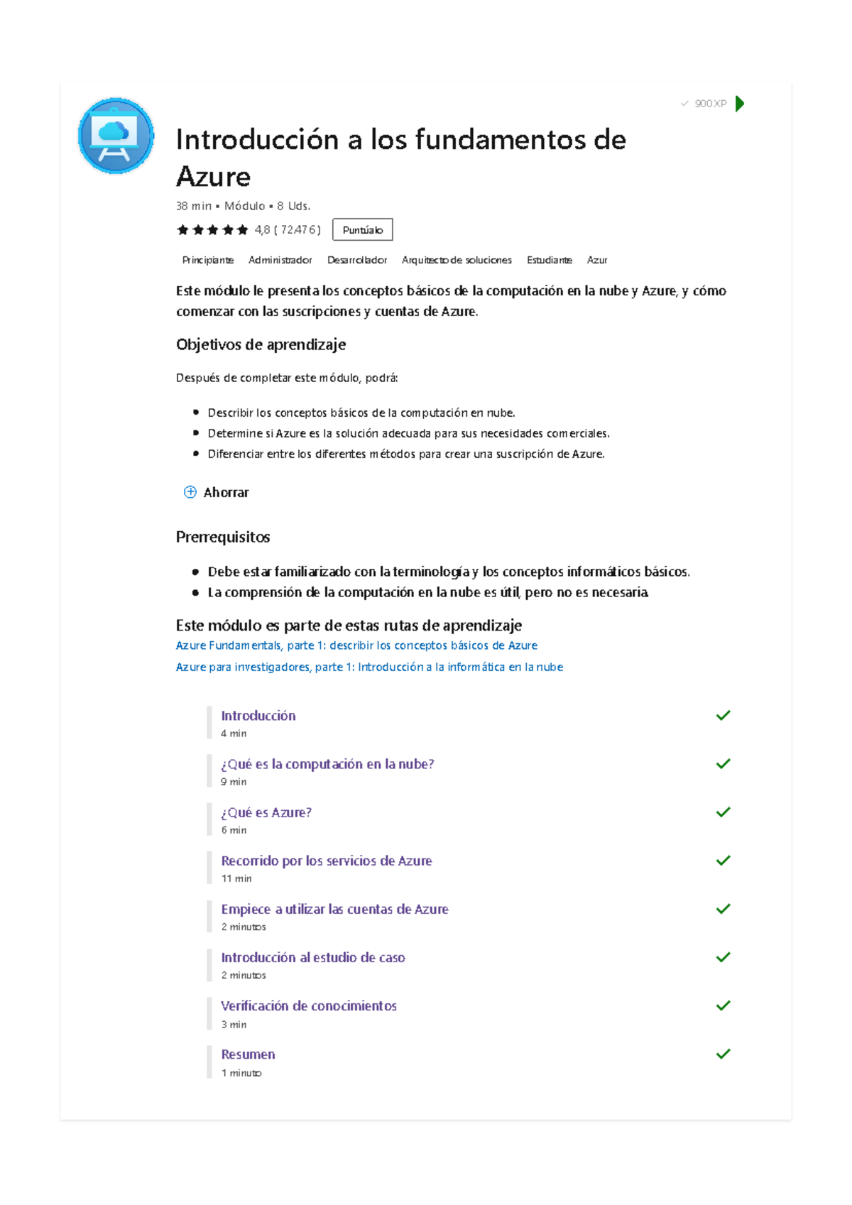 1.- Introduction to Azure fundamentals - Learn Microsoft Docs ...