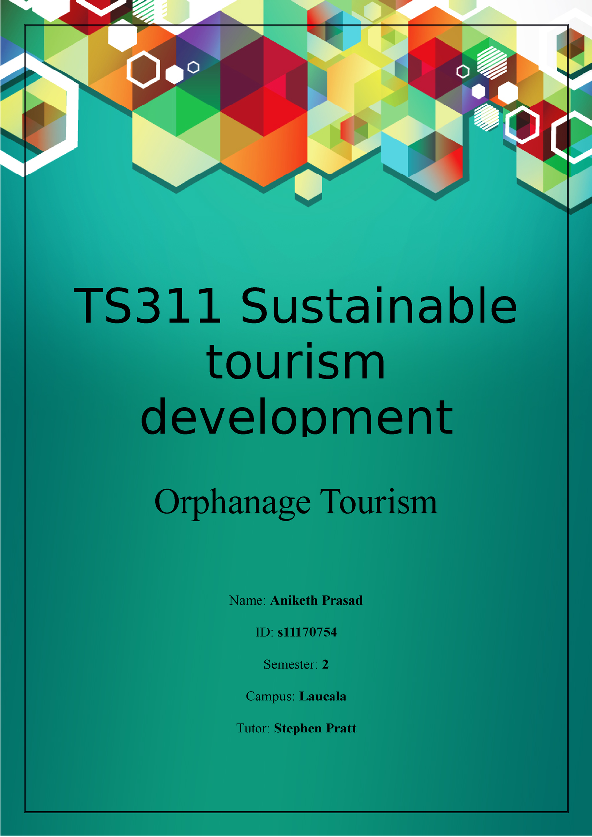 essay about sustainable tourism