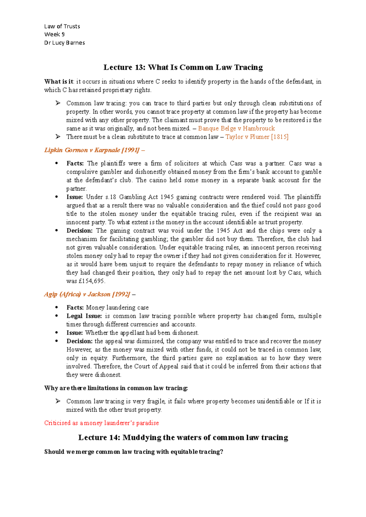 what-is-common-law-tracing-law-of-trusts-week-9-dr-lucy-barnes