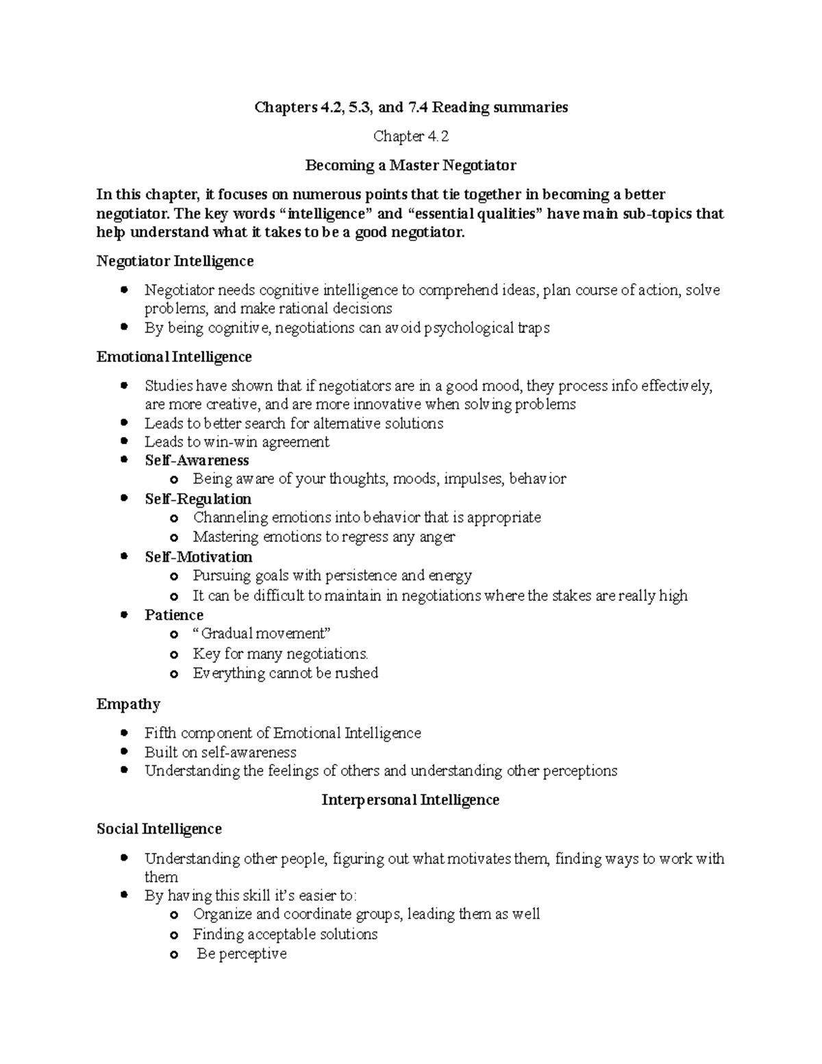 Chapter 4 5 7 summary - Chapters 4, 5, and 7 Reading summaries Chapter ...