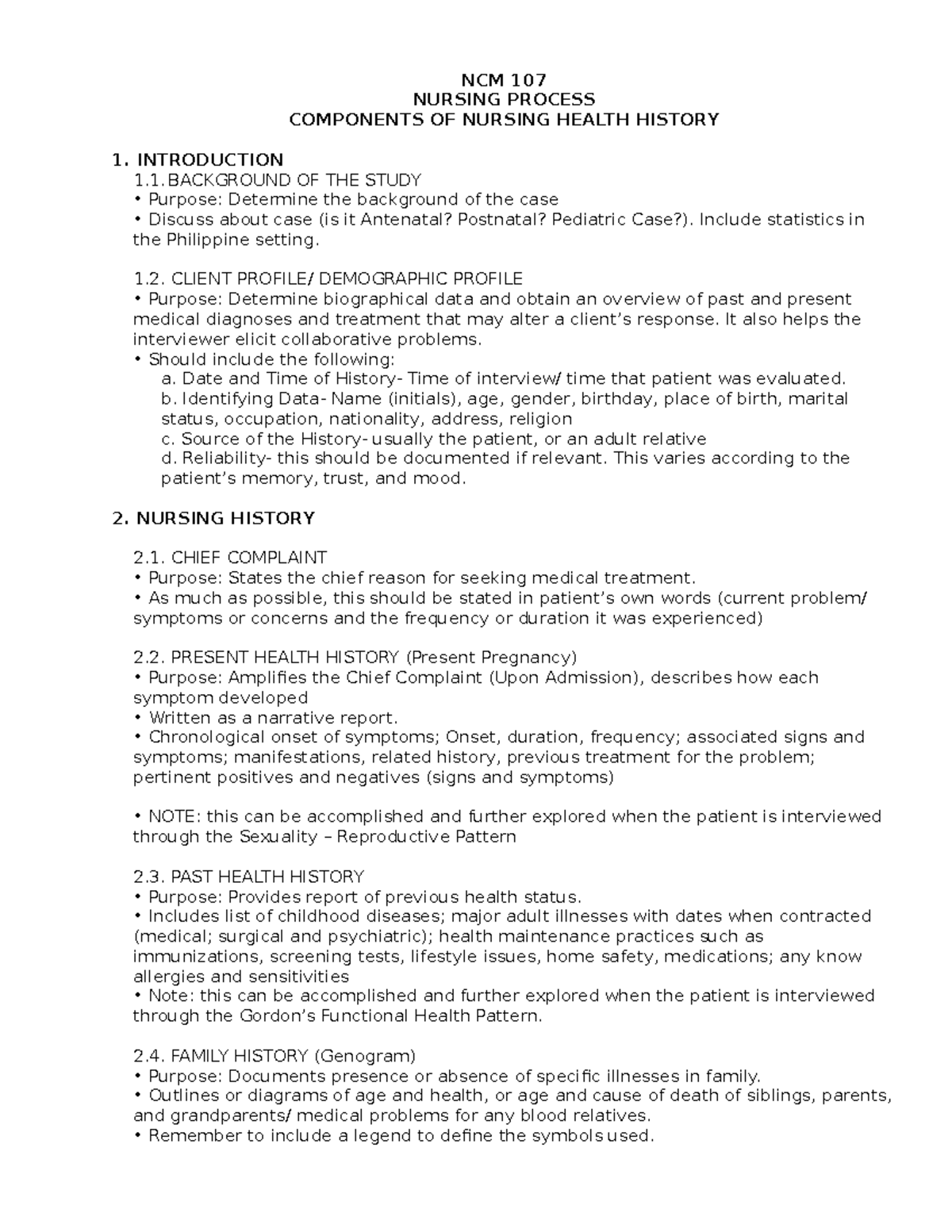 geriatric nursing case study examples