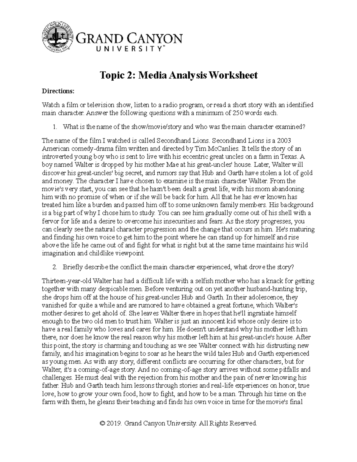 PCN107.T2 Media Analysis-Worksheet - Topic 2: Media Analysis Worksheet ...