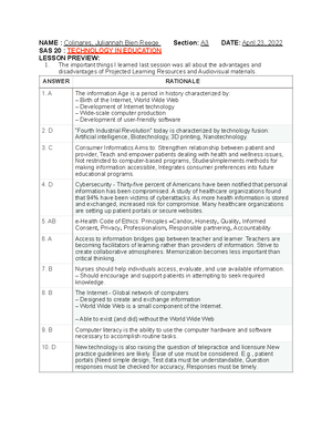 HES 008 - SAS 5 - Assignment - NAME : Colinares, Juliannah Bien Reege ...