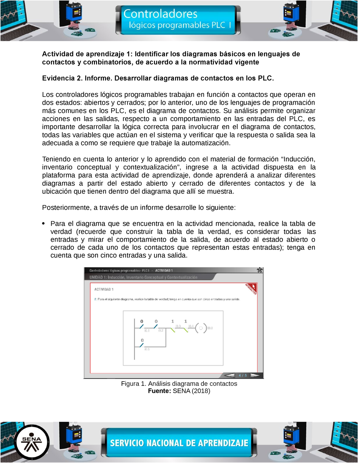 Evidencia 2 Informe Desarrollar diagramas de contactos en los PLC - Figura  1. Análisis diagrama de - Studocu