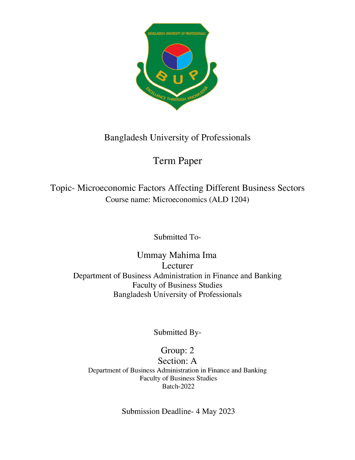 term paper bangladesh