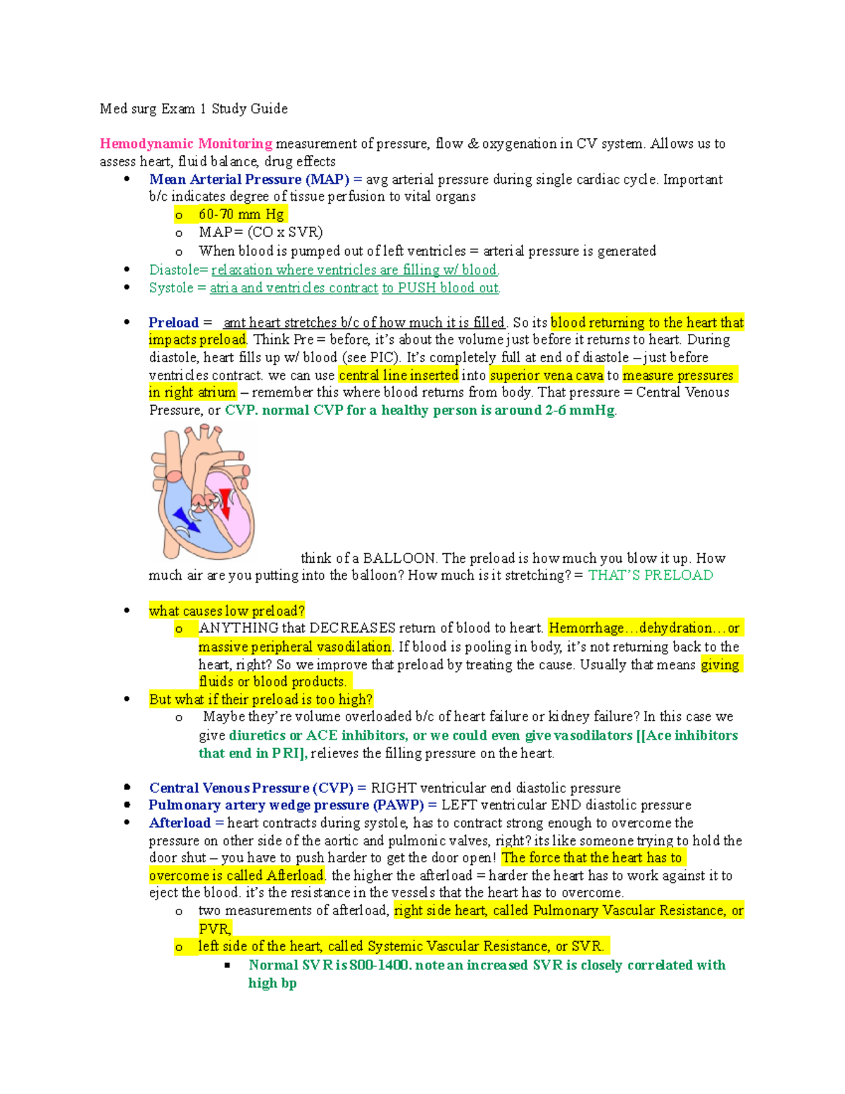 Med surg Exam 1 Study Guide - nutrition - Nurs318 - Studocu