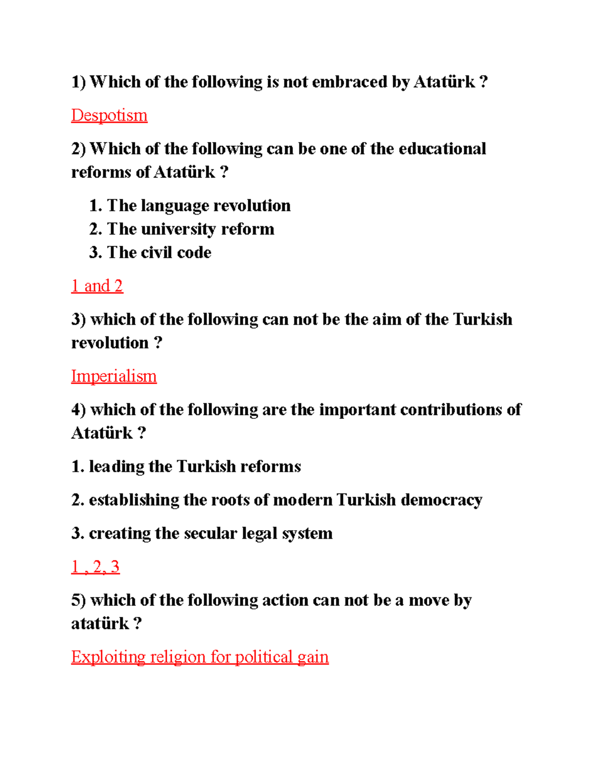 Ataturk 2 - helpful notes for human resource management that is ...