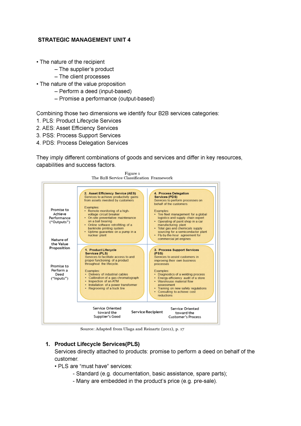 Strategic Management UNIT 4 - STRATEGIC MANAGEMENT UNIT 4 The Nature Of ...