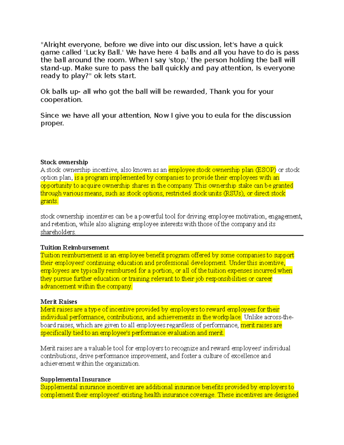 Hrmt script presentation - 