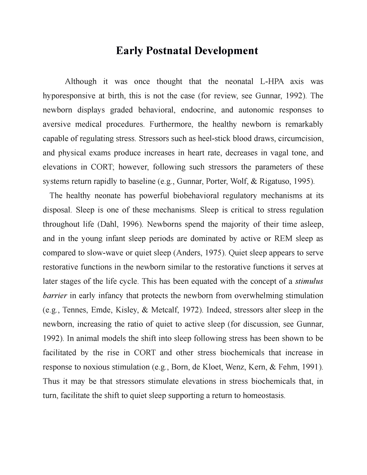 what-is-early-postnatal-development-early-postnatal-development