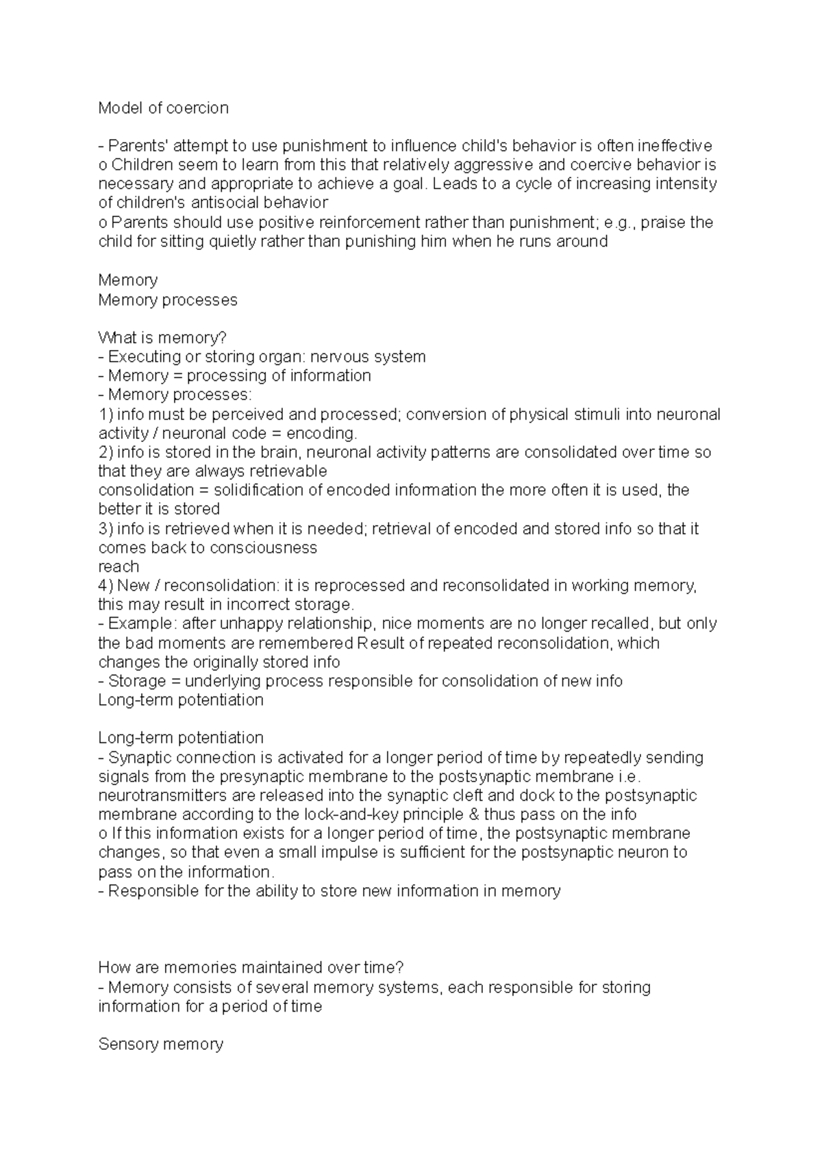 Model of coercion Introduction To Psychology Model of coercion
