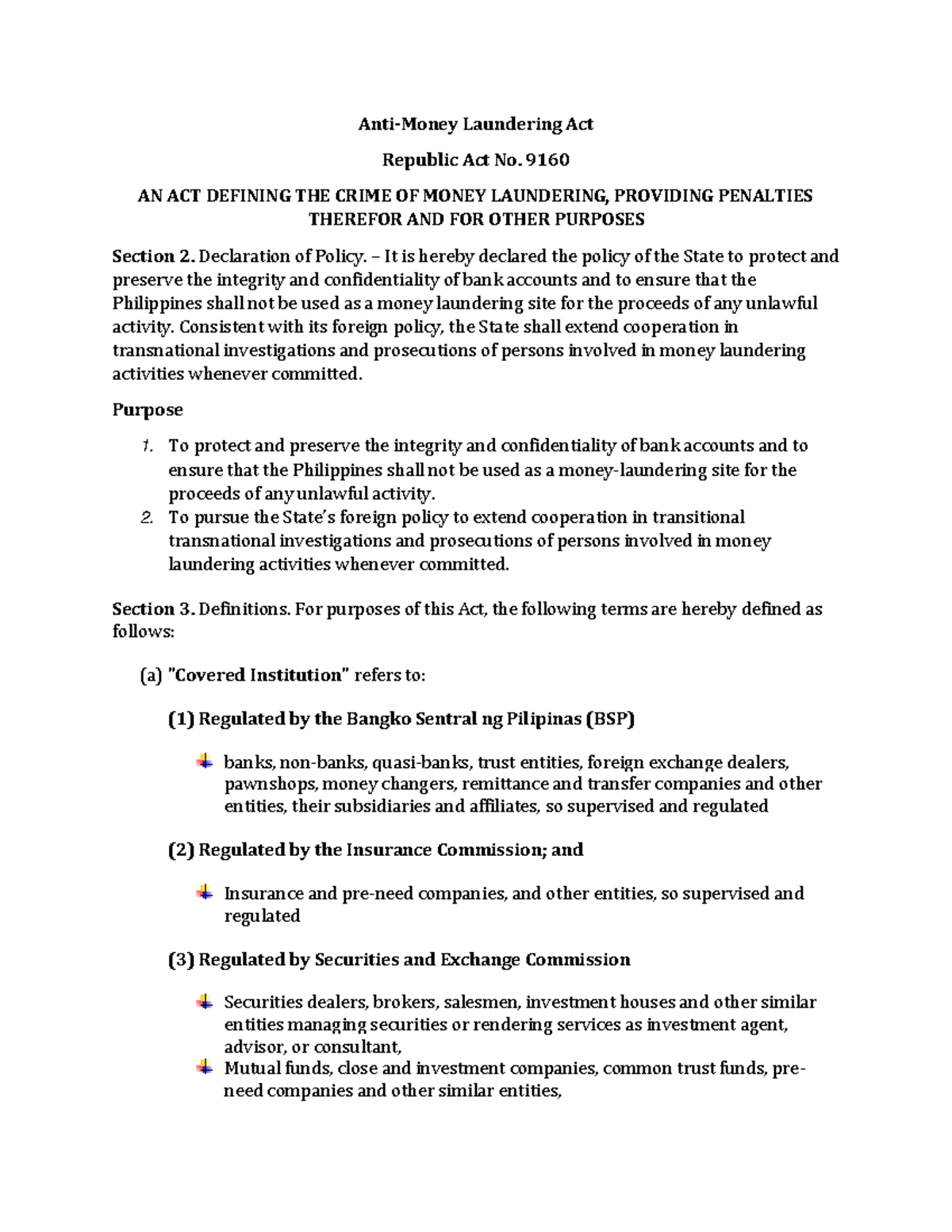 anti money laundering dissertation