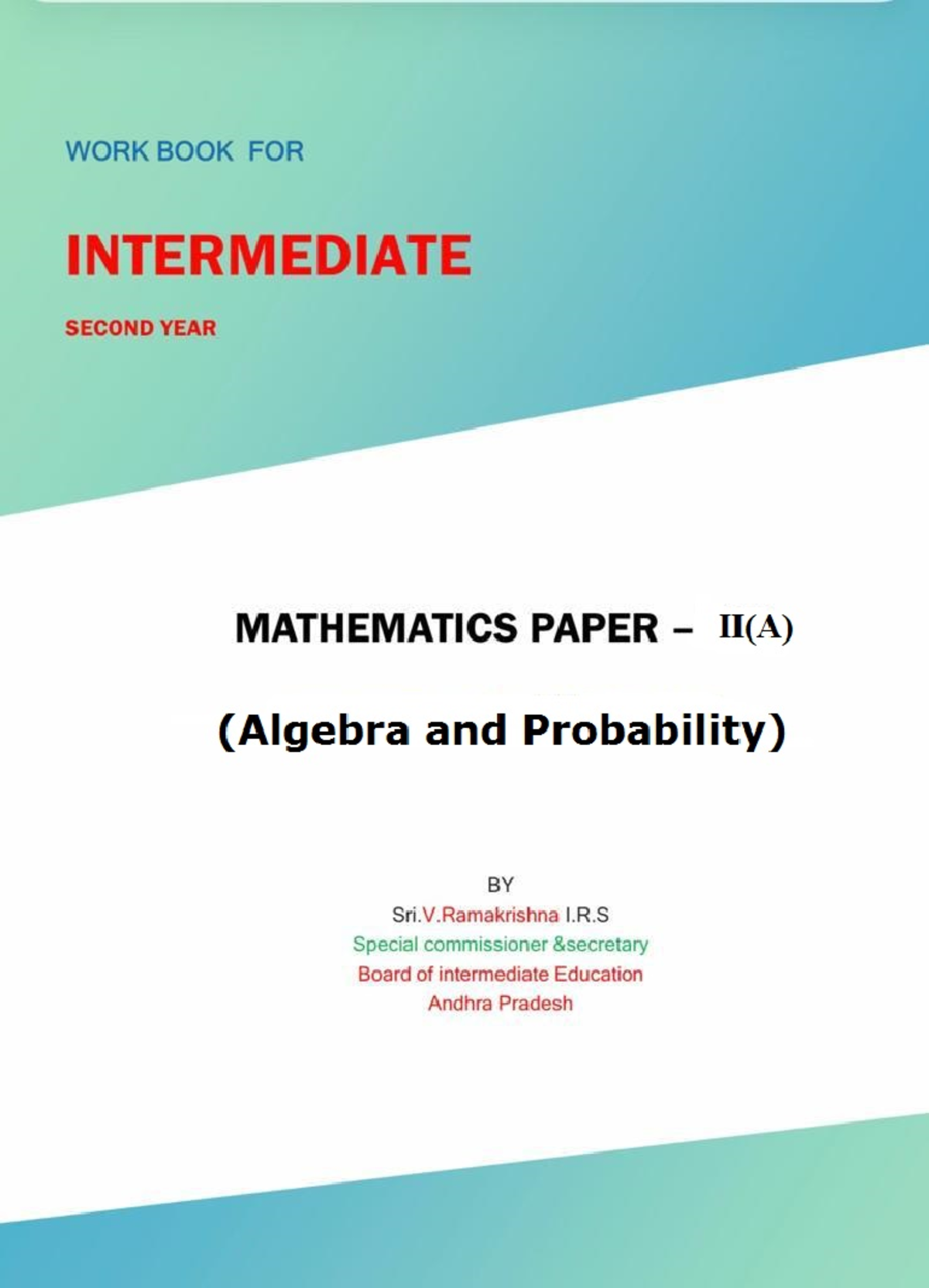 Mathematics 2A WORK BOOK(F) - ####### MATHEMATICS WORK BOOK (IIA ...