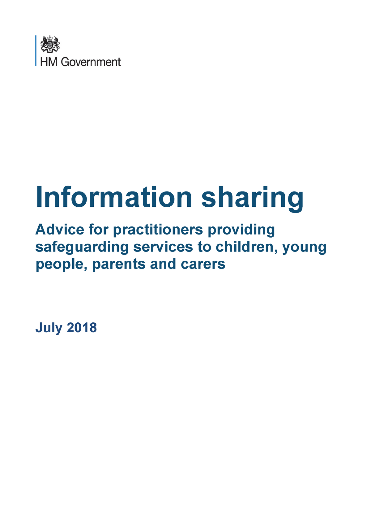 Information Sharing Advice Practitioners Safeguarding Services ...