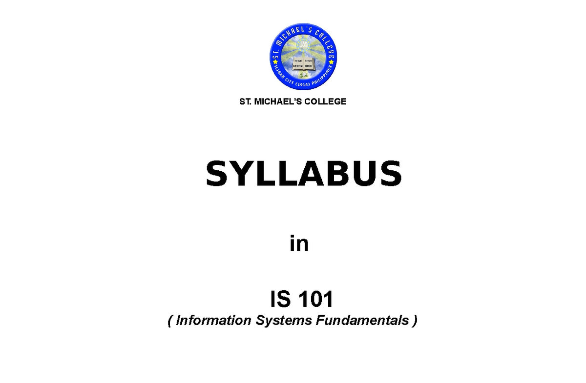 is-101-syllabus-syllabus-st-michael-s-college-syllabus-in-is-101