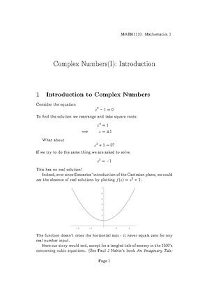 MATH 1110 Cheat Sheet - MATH1110 - Studocu