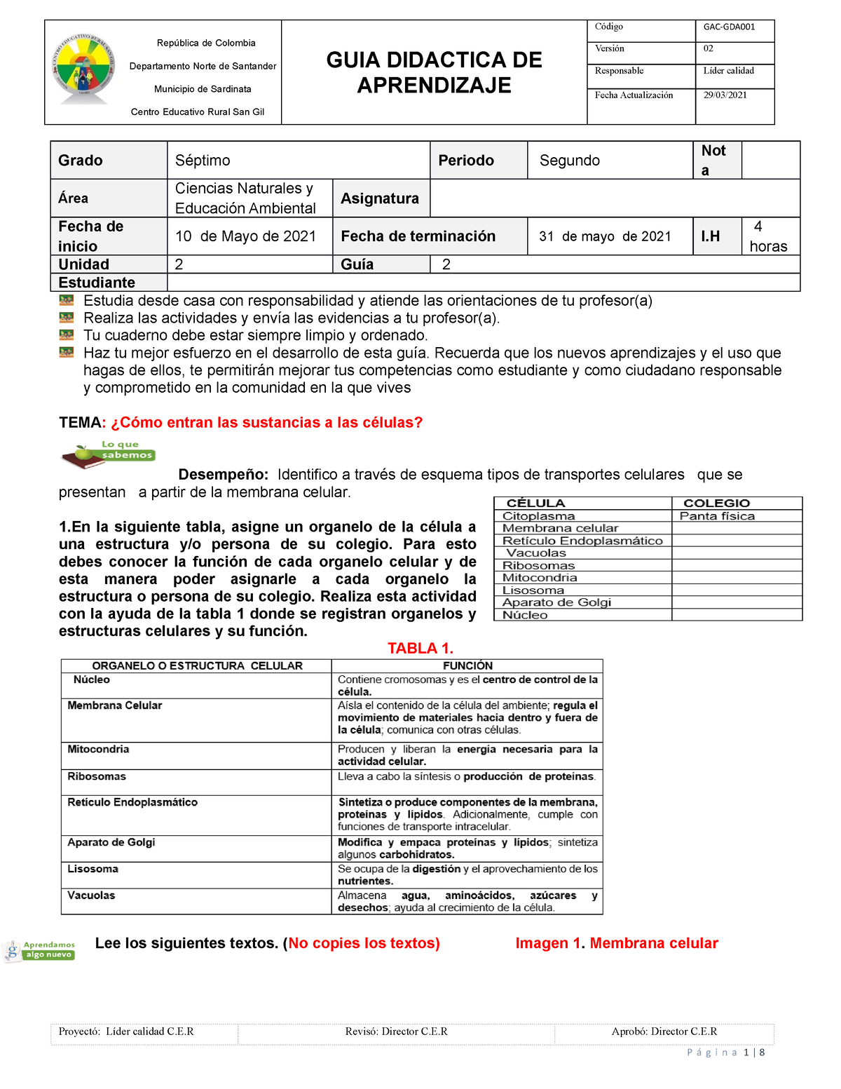 7° GUIA 2 , Periodo II. C - ES UNA GUIA DE APRENDIZAJE DEL AREA DE ...