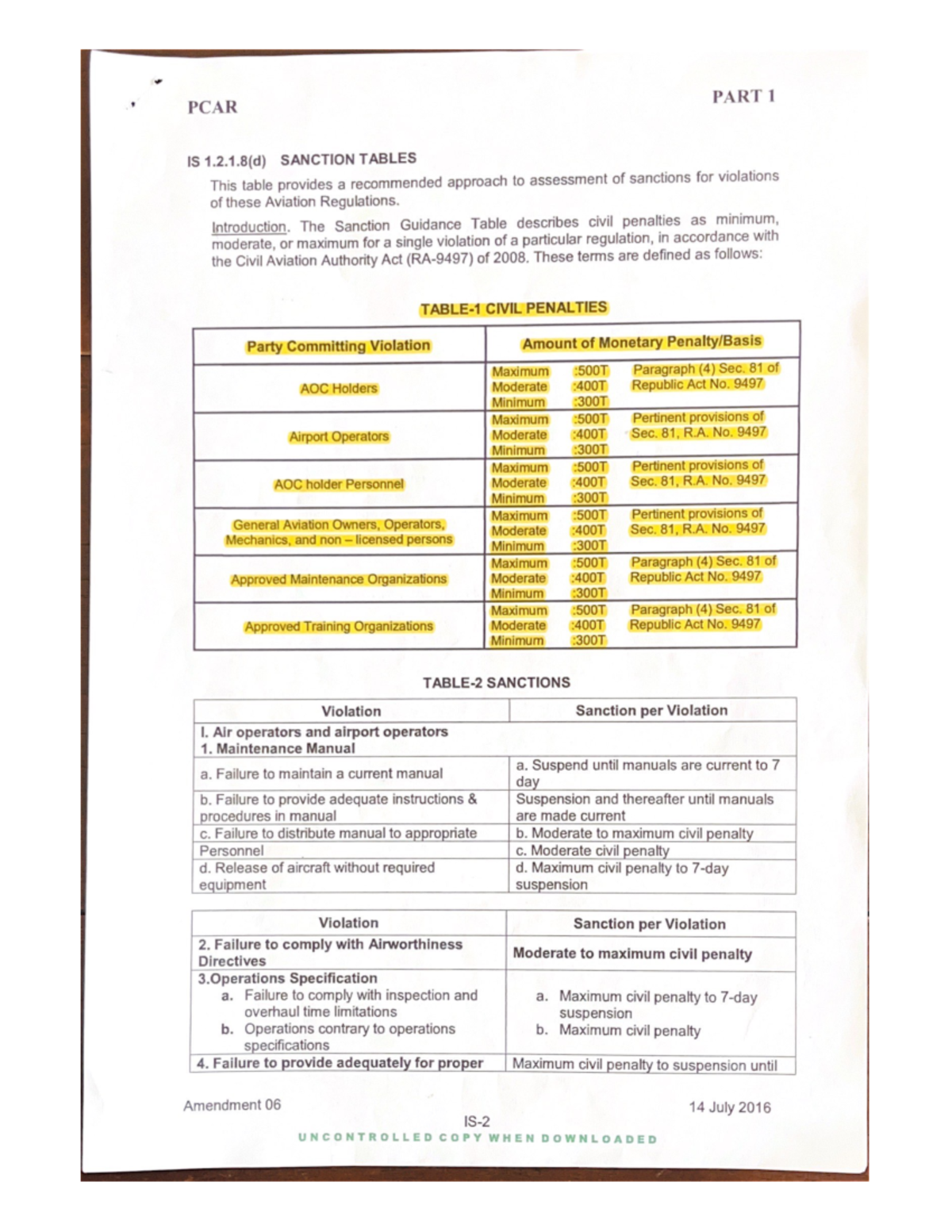 IS-1.2 - amt - Aviation Safety - Studocu