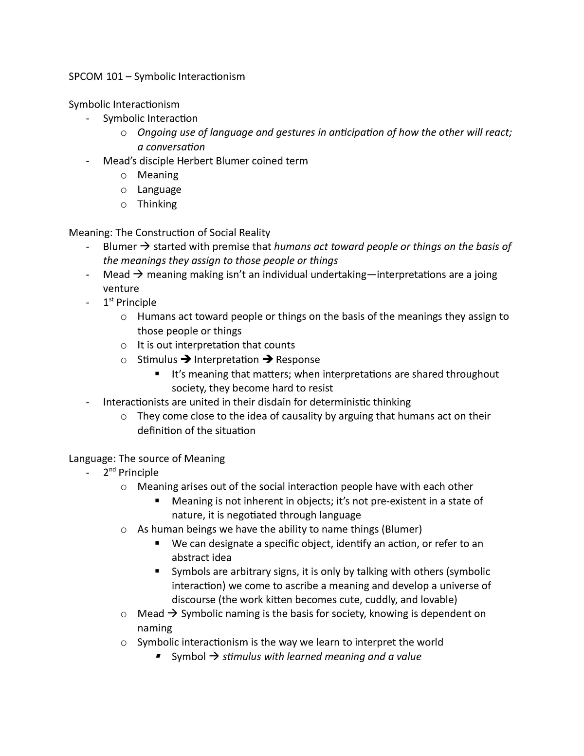 Spcom 101 - Chapter 5 Notes - Spcom 101 - UWaterloo - Studocu