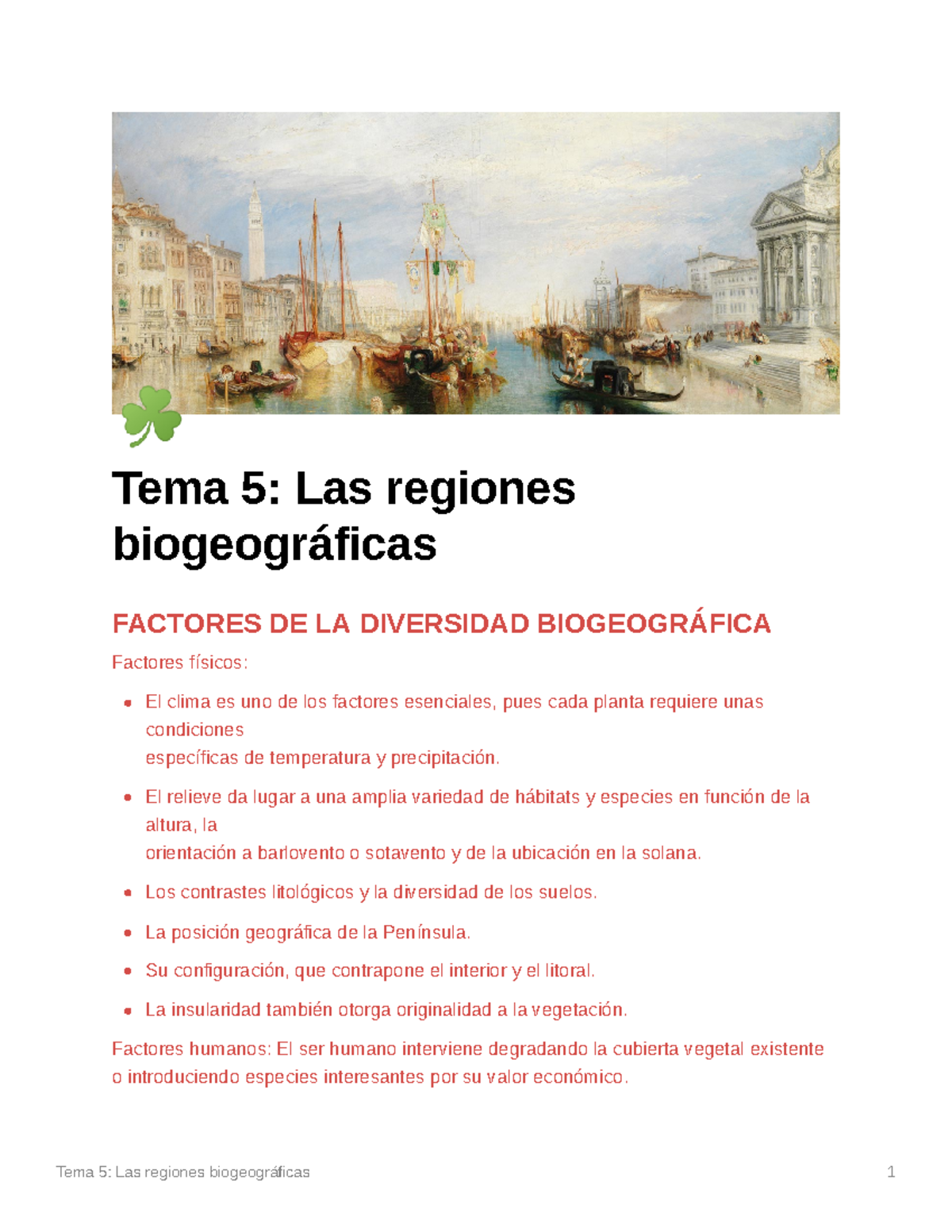 Tema 5 Las regiones biogeogrficas - ☘ Tema 5: Las regiones ...