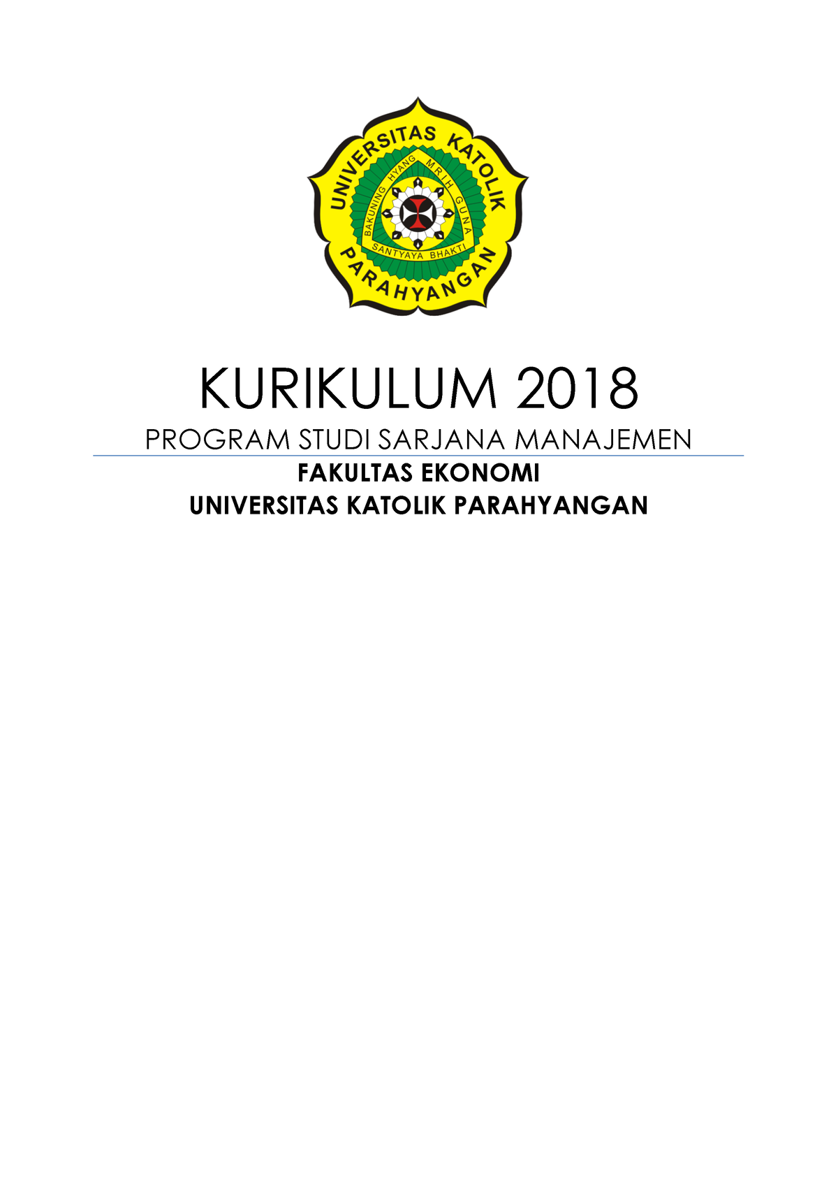 Kurikulum Manajemen 2018 31082018 - KURIKULUM 2018 PROGRAM STUDI ...