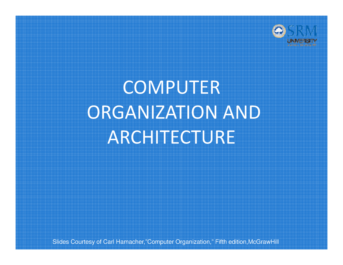 Computer Architecture 2022 COMPUTER ORGANIZATION AND ARCHITECTURE   Thumb 1200 927 