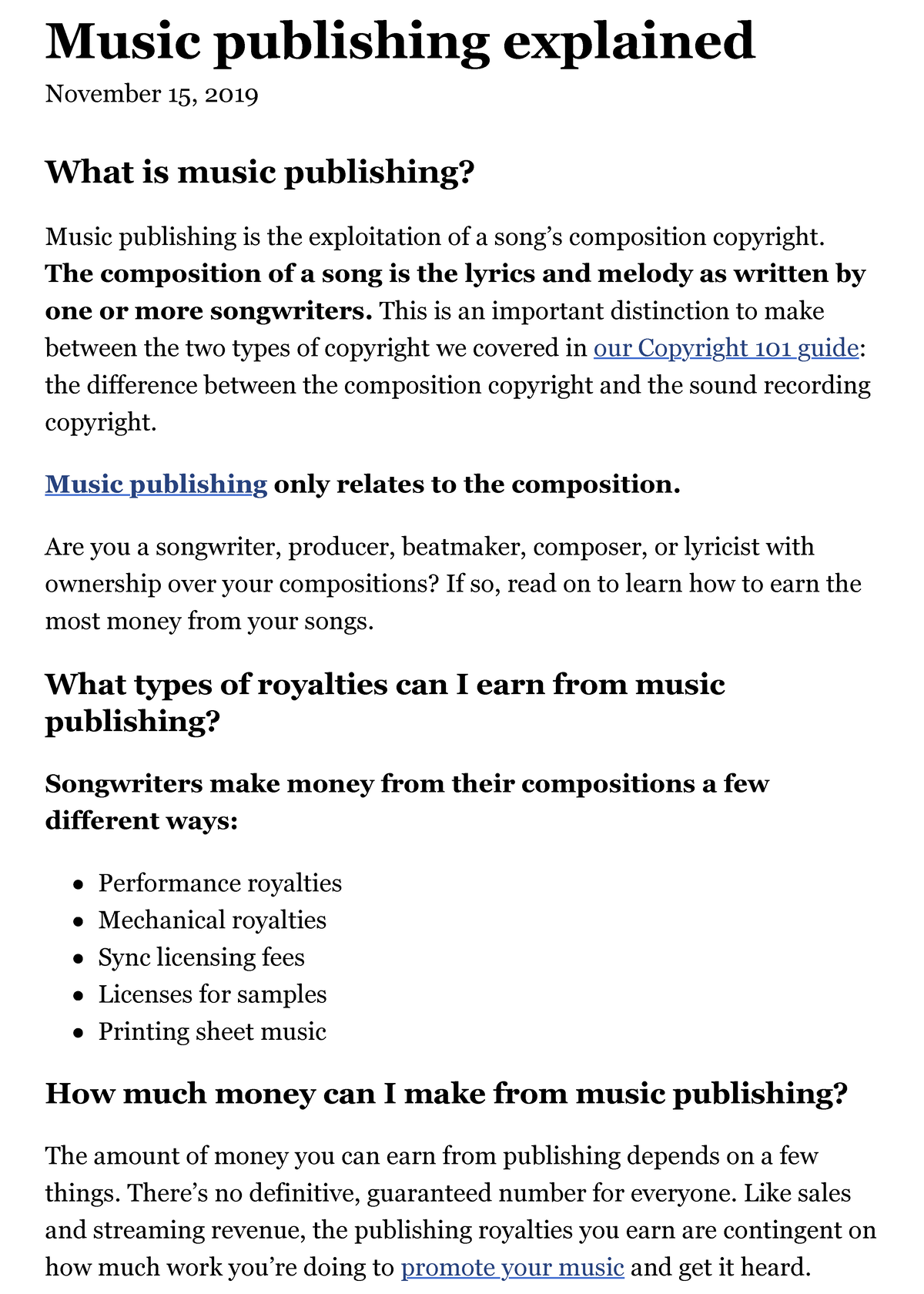 Music publishing explained DIY Musician Blog - Music publishing ...