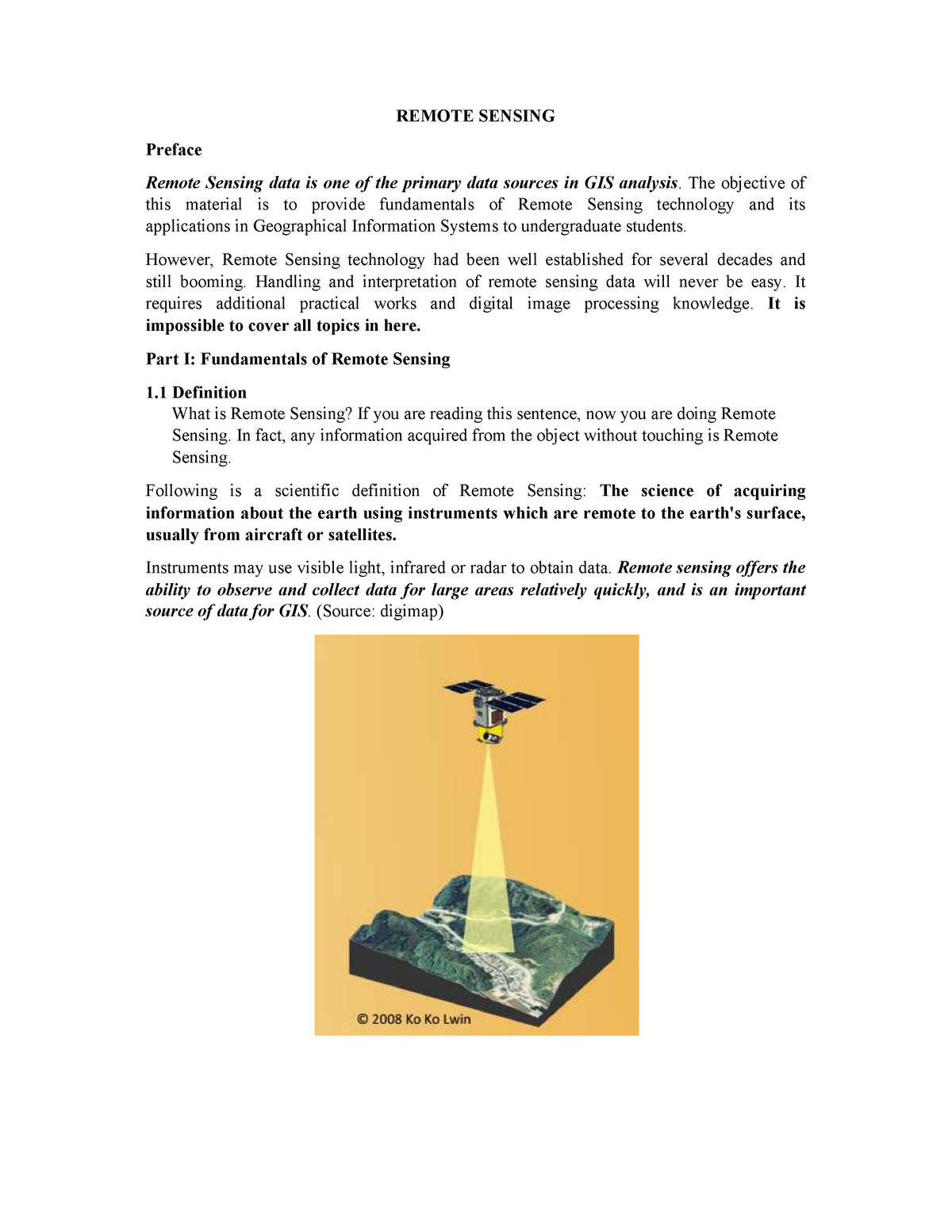 Remote Sensing - Lecture Notes 2 - REMOTE SENSING Preface Remote ...