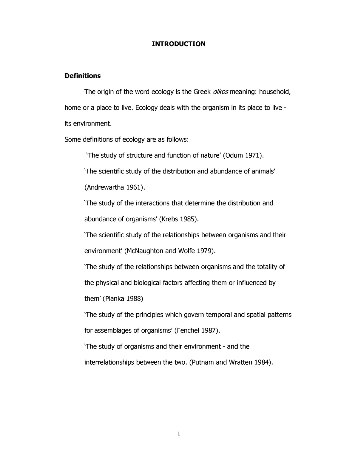 ecology-definations-introduction-definitions-the-origin-of-the-word