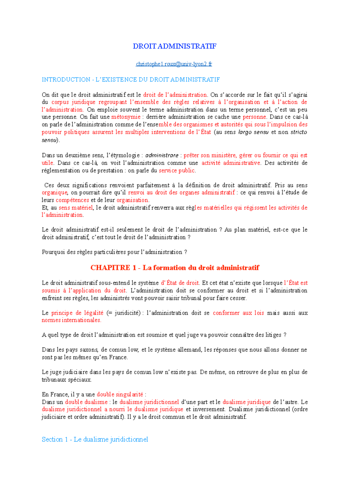 Droit Administratif S3 - DROIT ADMINISTRATIF INTRODUCTION DU DROIT ...