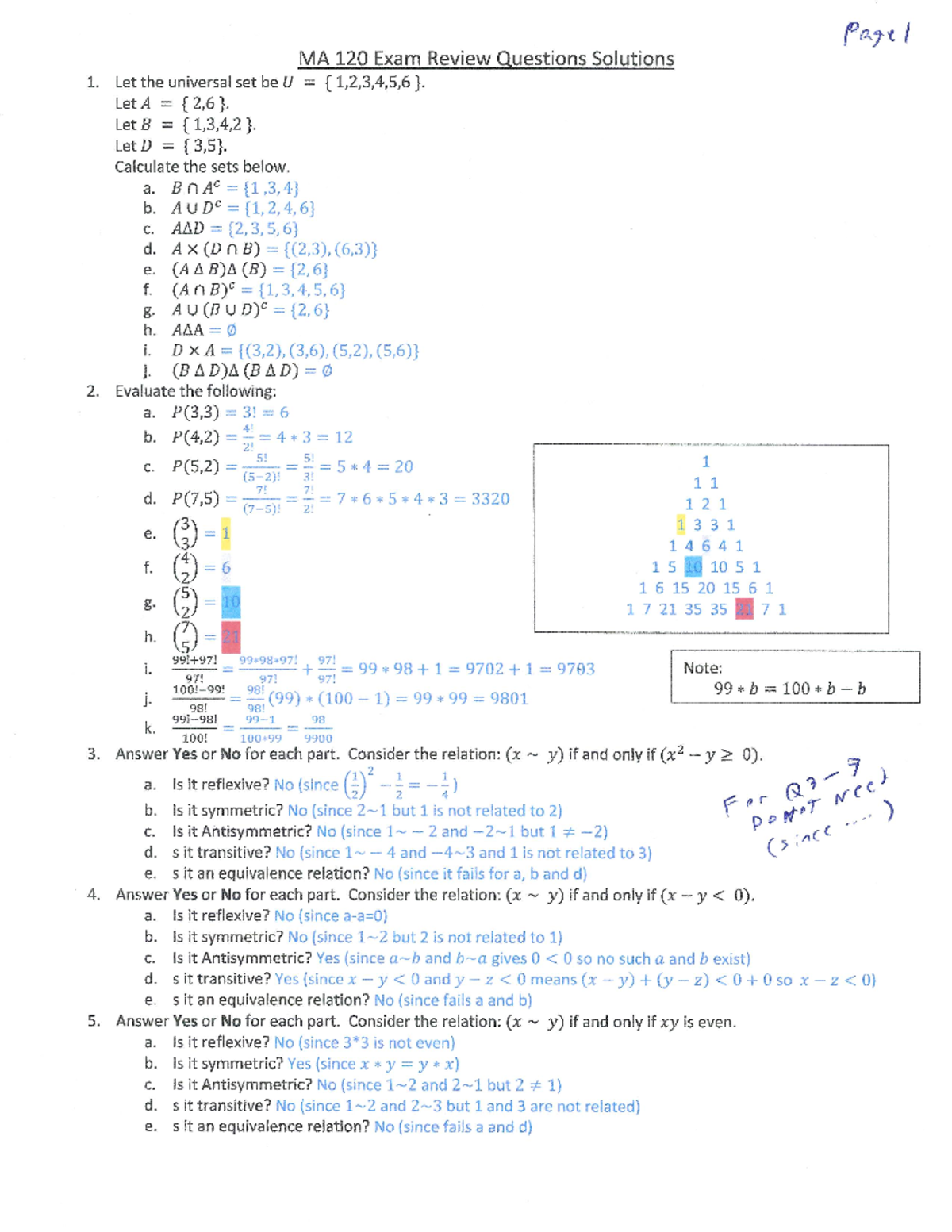 ma 120 final exam essay project