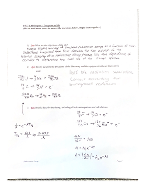 Physics 2 Lab #10 prelab - PHY 222 - CSU - Studocu