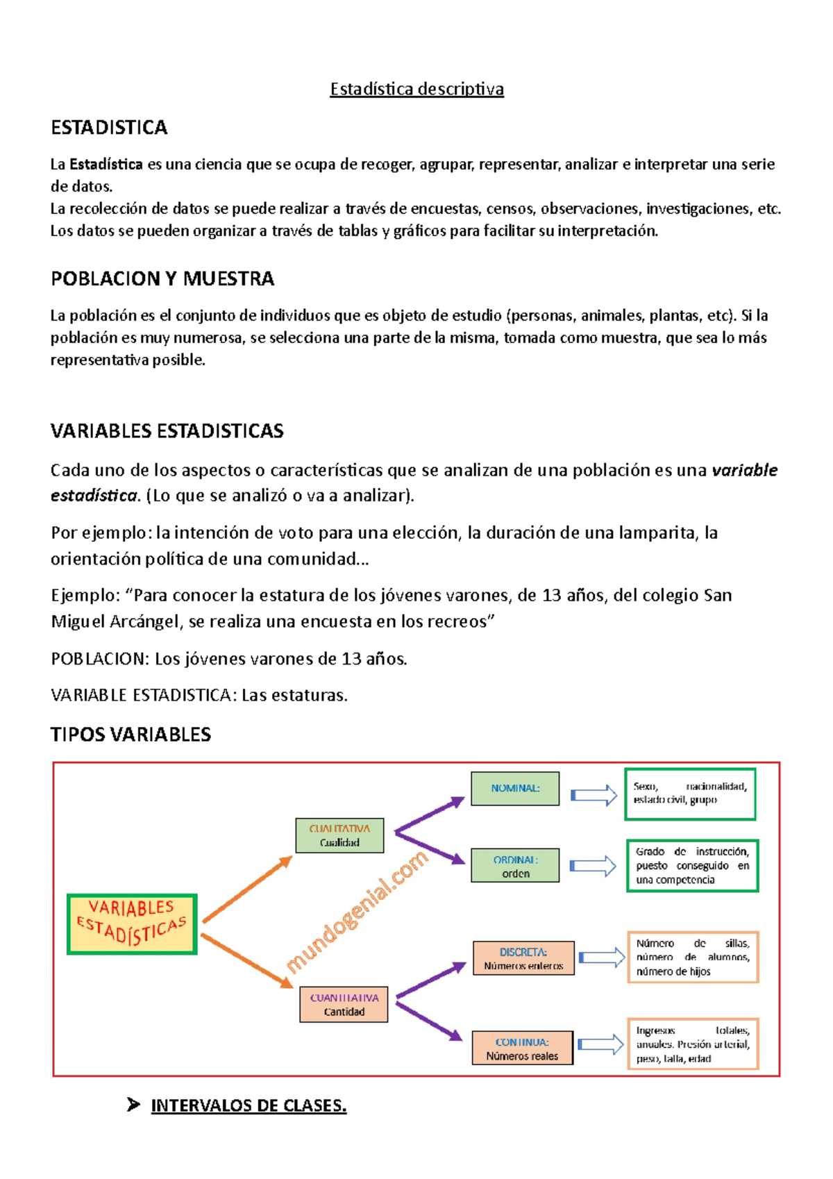 Estadistica Descriptiva - Estadística Descriptiva ESTADISTICA La ...