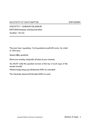 Ex5 - Analysis tutorial sheets - MATH2039, Exercise sheet 5 The ...