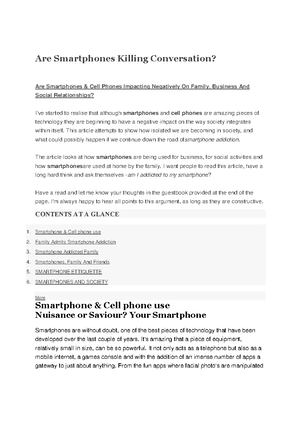 Argumentative essay on smartphones picture